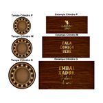 Trio Capas Cilindros + Painel Tema O Embaixador Veste Fácil