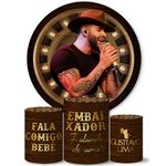 Trio Capas Cilindros + Painel Tema O Embaixador Veste Fácil