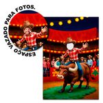 Painel Vazado Retangular Tema Rodeio