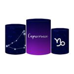 Trio Capas Cilindros Tema Signo Capricórnio Veste Fácil C/ Elástico