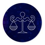 Capas Painel Redondo Tema Signo Libra Veste Fácil C/ Elástico