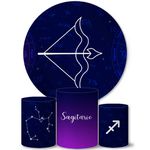 Trio Capas Cilindros + Painel Tema Signo Sagitário Veste Fácil