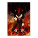 Painel Festa Retangular Tema Sonic Shadow