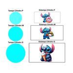 Trio Capas Cilindros + Painel Tema Stitch Guloso