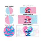 Trio Capas + Painéis Casado Tema Stitch Love Splash