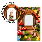 Painel Vazado Retangular Tema Toca Do Coelho