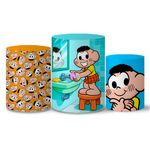 Trio Capas Cilindros Tema Cascão 2 Veste Fácil C/ Elástico