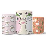 Trio Capas Cilindros Lhama Veste Fácil C/ Elástico