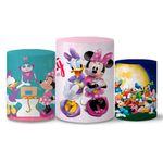 Trio Capas Cilindros Minnie e Margarida Veste Fácil C/ Elástico