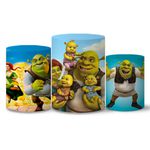 Trio Capas Cilindros Tema Shrek Veste Fácil C/ Elástico
