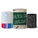 Trio Capas Cilindros Tema Volta ás Aulas 2 Veste Fácil C/ Elástico