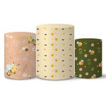 Trio Capas Cilindros Tema Abelha Veste Fácil C/ Elástico