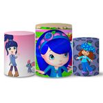Trio Capas Cilindros Tema Amora Veste Fácil C/ Elástico