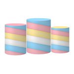 Trio Capas Cilindros Tema Confeitaria Veste Fácil C/ Elástico