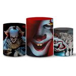 Trio Capas Cilindros Tema Terror Veste Fácil C/ Elástico
