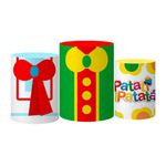 Trio Capas Cilindros Tema Parque Patati Patata Veste Fácil C/ Elástico