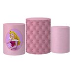 Trio Capas Cilindro Tema Bela Adormecida Veste Fácil C/ Elástico