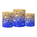 Trio Capas Cilindros Tema De Repente Azul Veste Fácil C/ Elástico