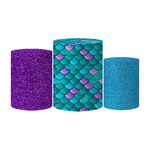 Trio Capas Cilindro Tema Pequena Sereia 05 Veste Fácil C/ Elástico