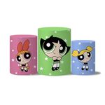 Trio Capas Cilindro Tema Super Poderosas Veste Fácil C/ Elástico