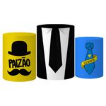 Trio Capas Cilindro Tema Dia dos Pais 3 Veste Fácil C/ Elástico