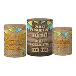 Trio Capas Cilindro Tema Festa Junina 8 Veste Fácil C/ Elástico