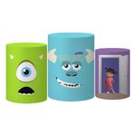 Trio Capas Cilindro Tema Monstros S.A Veste Fácil C/ Elástico