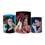 Trio Capas Cilindros Tema As Patroas Veste Fácil C/ Elástico