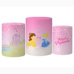 Trio Capas Cilindro Tema Princesas Cute Veste Fácil