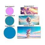 Trio Capas Cilindro Tema Unicornio 3d