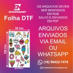 6 Metros Estampa Folha Dtf 100x55