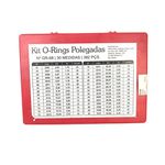 KIT O'RING - Polegada - Vermelha