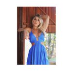 Vestido curto decote 