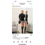 Blusa Veludo Preta 