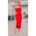 Vestido Midi Fluity Vermelho