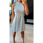 Vestido paete frente única