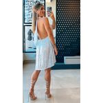 Vestido paete frente única