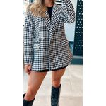 Blazer Pied Poule 