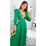Vestido Lari Verde Bandeira