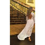 Vestido Manga Renda