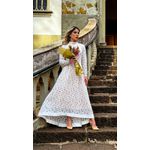 Vestido Manga Renda