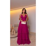 Vestido Ellen Tule Fúcsia 