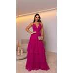 Vestido Ellen Tule Fúcsia 