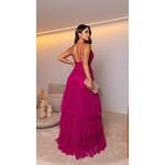 Vestido Ellen Tule Fúcsia 