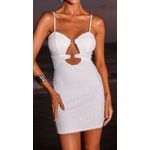 Vestido Curto Paetê Off
