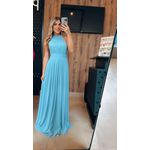 Vestido Romana Tule Azul Serenity