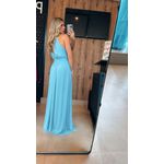 Vestido Romana Tule Azul Serenity