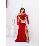 Vestido Prada Acetinado Terracota