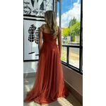  Vestido Malu tule Terracota
