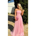 Vestido Malu tule Rose 
